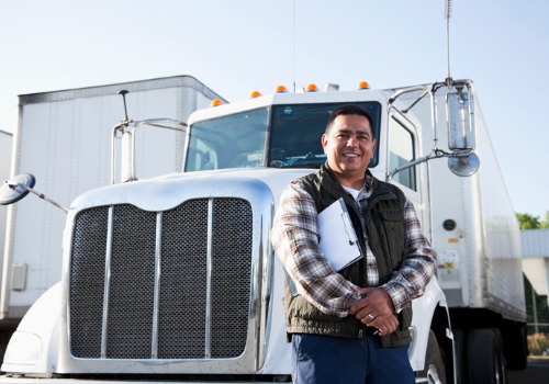 Happy truck driver employed for great Trucking Companies in Springfield IL