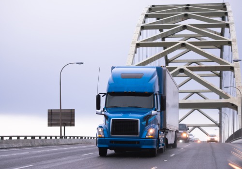 Truck crossing a bridge during Truck Driver Jobs in Davenport IA