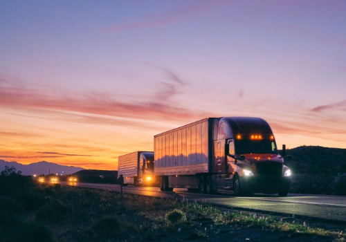 Truckers at night finishing Truck Driver Jobs in Des Moines IA