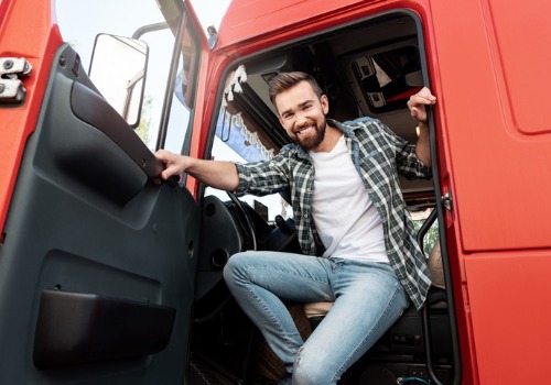 Happy driver working for great Trucking Companies in Wisconsin