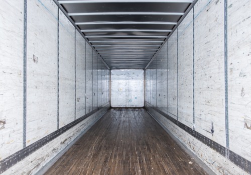 The inside of a trailer used for Dry Van Trucking in Peoria IL