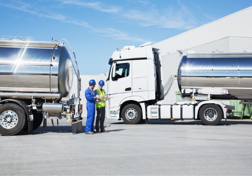 Workers getting ready to leave with their bulk transport for Midwest shipping