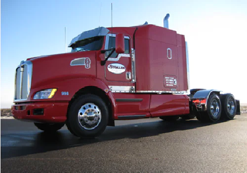 A red Stoller truck